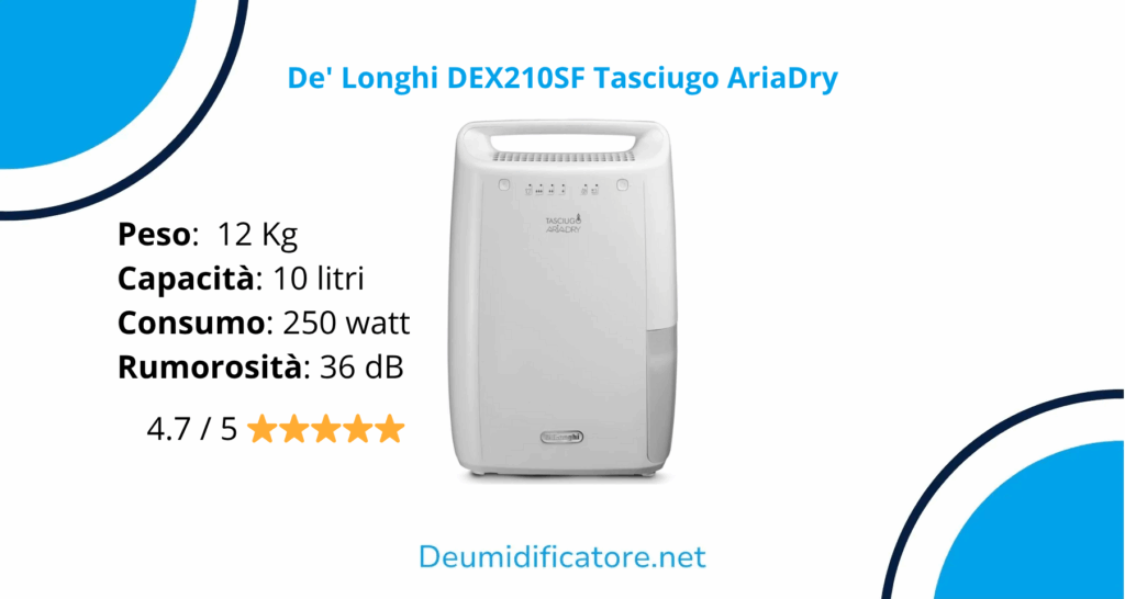 De' Longhi DEX210SF Tasciugo